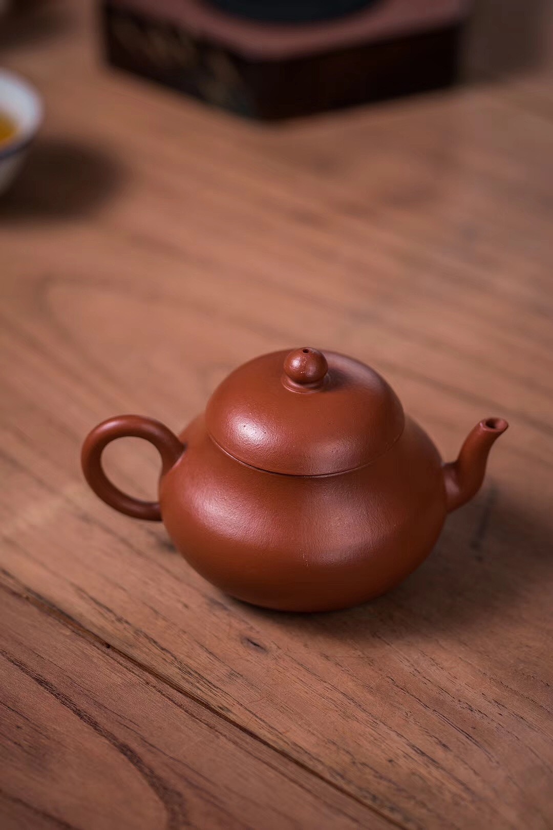 紫砂壶—矮梨型(朱泥)