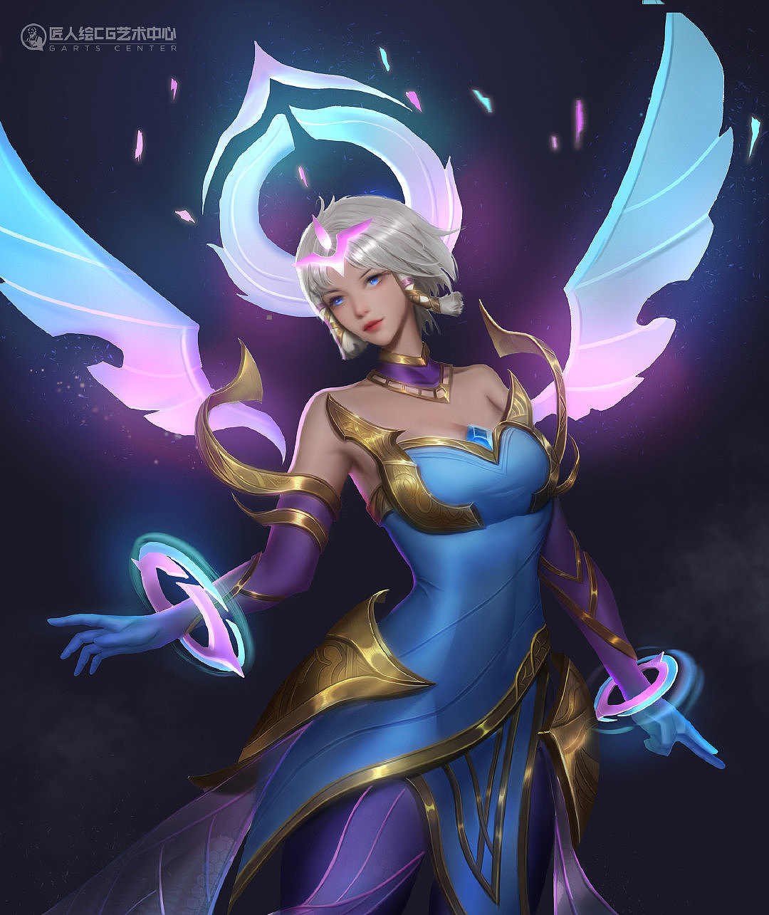 英雄联盟中天启者卡尔玛的黎明使者皮肤