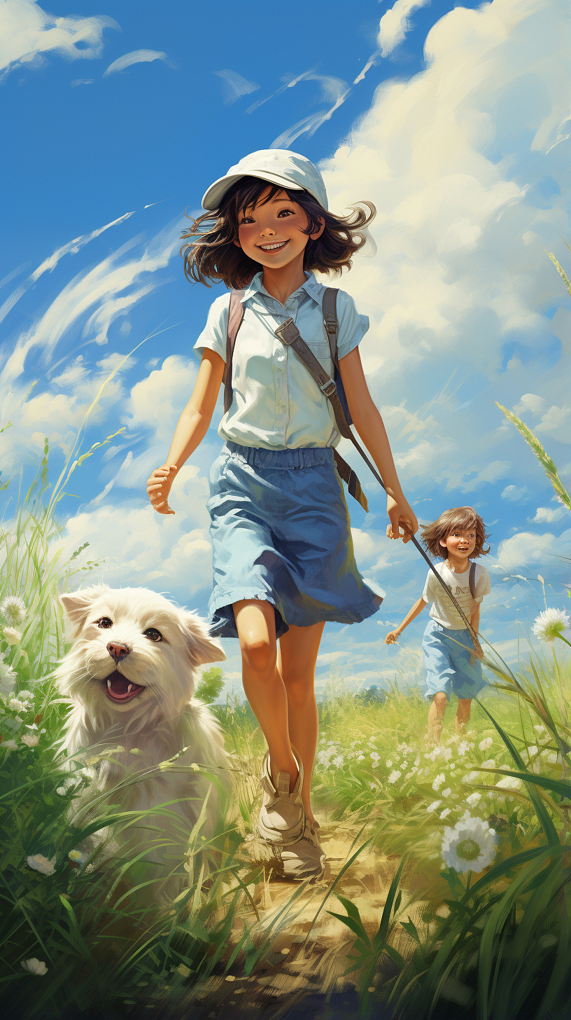 乡村，童年（图ZMzUxMzEwNzI0） - AI作品 - 站酷设计师不过很美原创素材 - 站酷ZCOOL