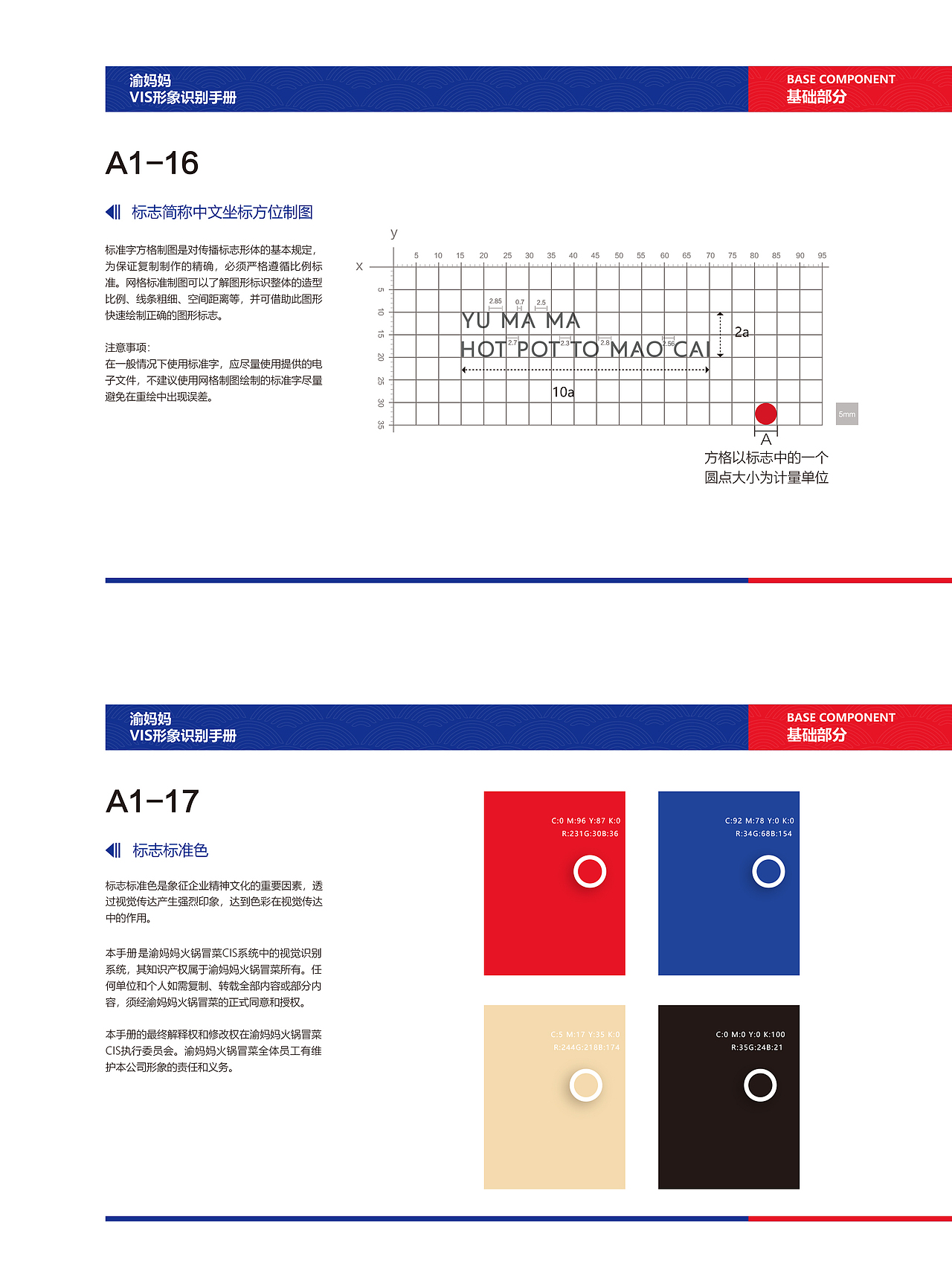 渝妈妈餐饮VIS视觉识别系统