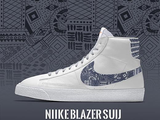 山·水壮族纹样鞋设计