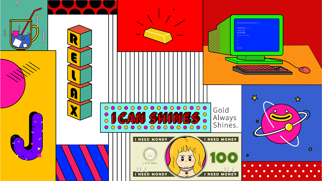 波普世界（圖ZMTg3NzY5NTI4） - 商業(yè)插畫 - 站酷設(shè)計師泡菜龍_sheman原創(chuàng)素材 - 站酷ZCOOL