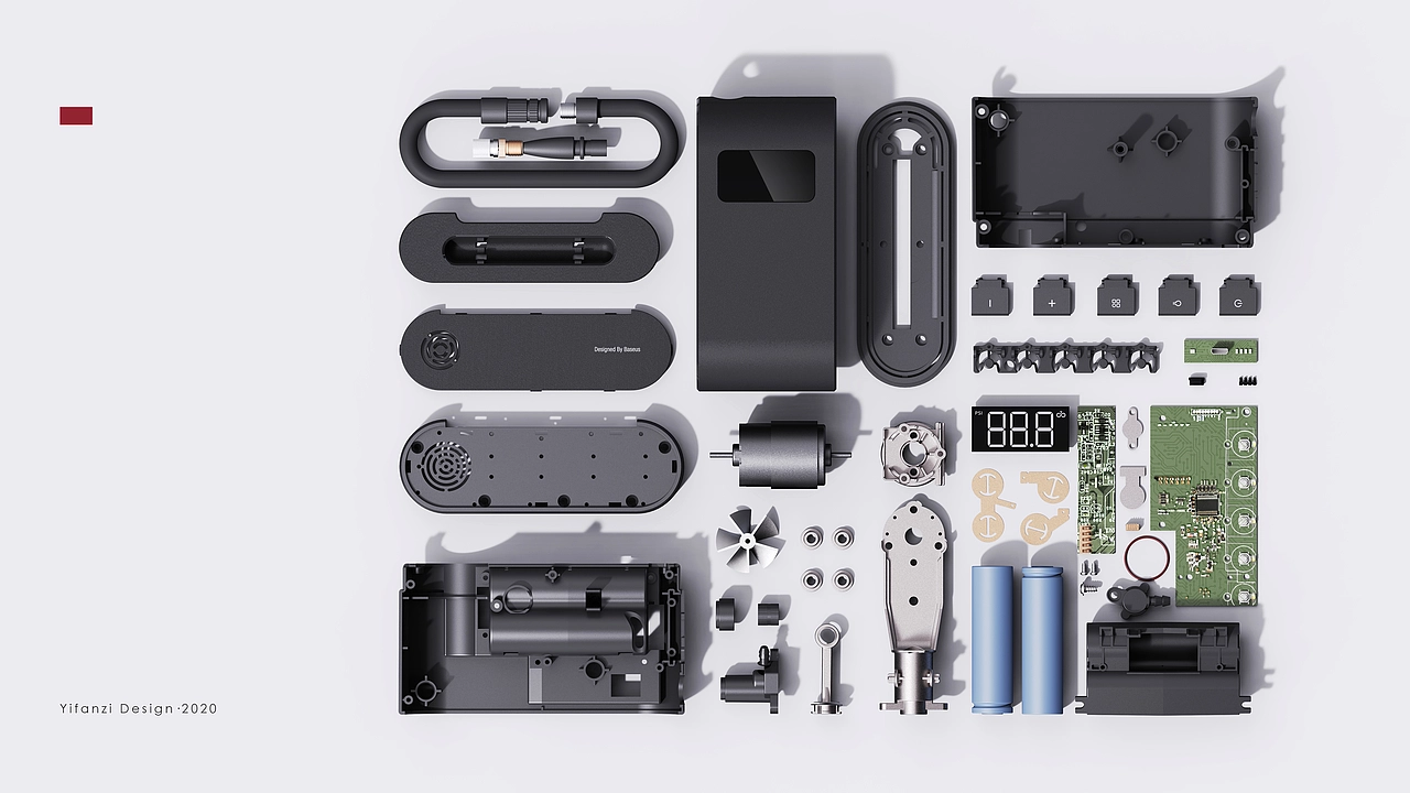 智能便携充气泵