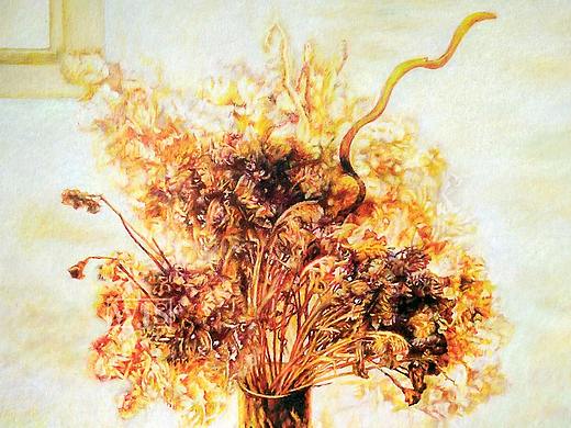 彩铅的魅力 —《静物 — 干花》