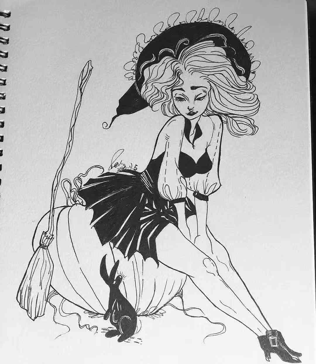 2018万圣节-梦露版女巫