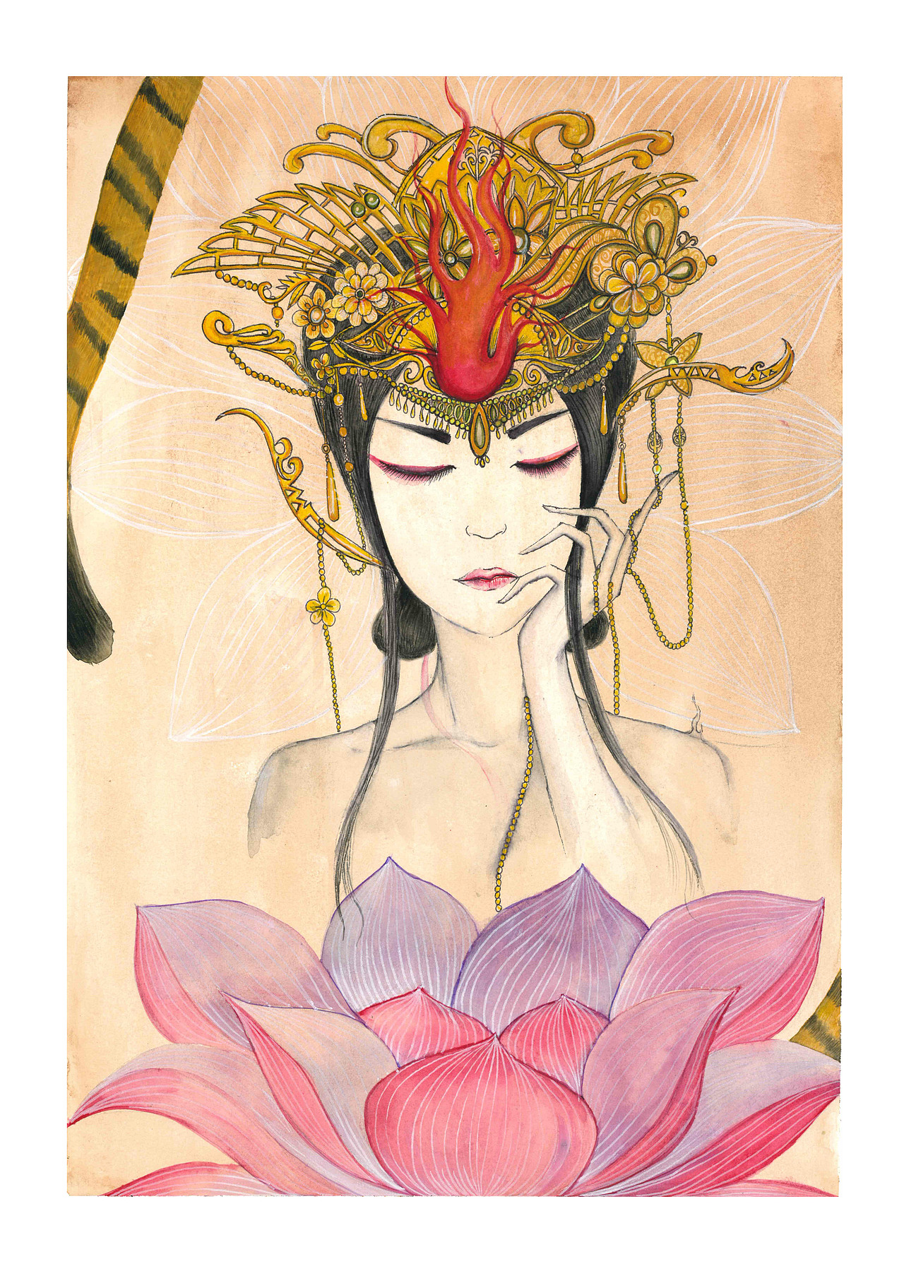 《山海经》插画设计（水彩）（图ZMTUyNTg3MDQ4） - 创作习作 - 站酷设计师宁兮原创素材 - 站酷ZCOOL