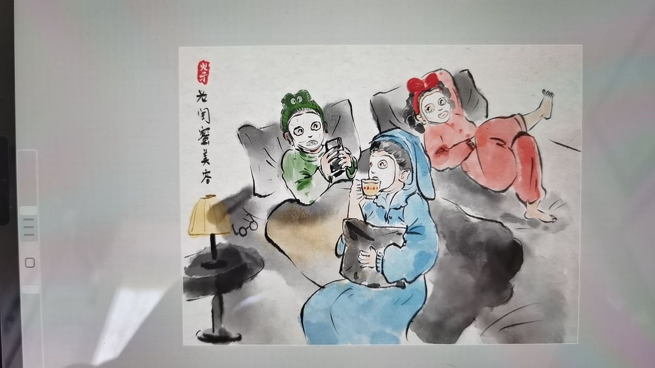 老閨蜜的燦爛生活（圖ZMzU4NDY4NjE2） - 藝術(shù)插畫 - 站酷設(shè)計師熳里里原創(chuàng)素材 - 站酷ZCOOL