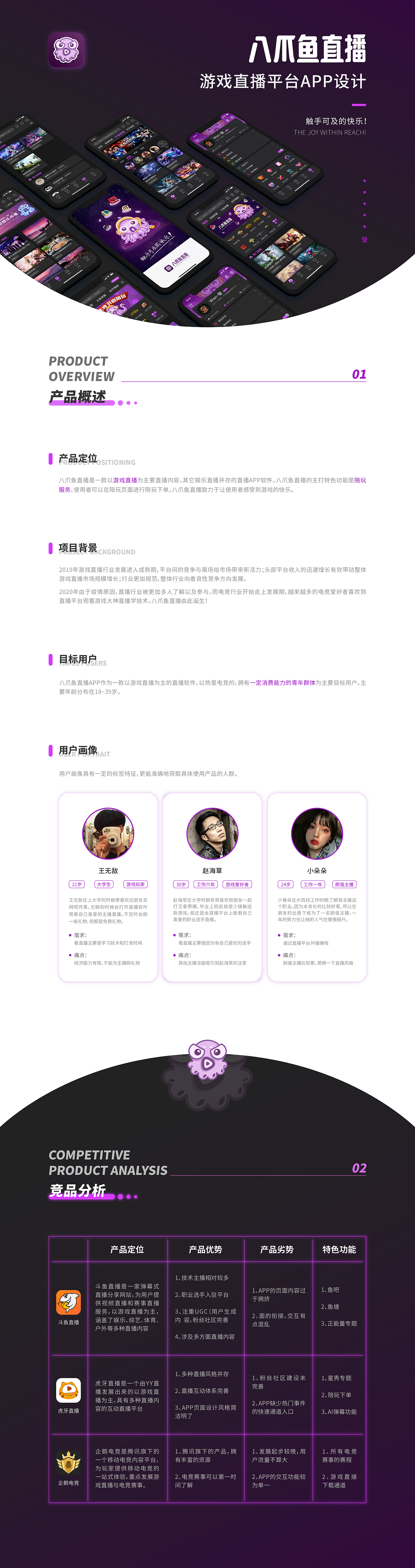 八爪鱼直播APP（图ZMjI2NjE5MzYw） - APP界面 - 站酷设计师WTrinaY原创素材 - 站酷ZCOOL