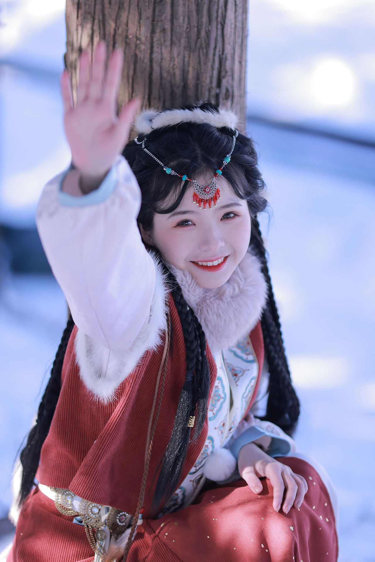 雪地里的西周九公主（图ZMjg1MTAxMTEy） - 人像摄影 - 站酷设计师猫南北睡不醒原创素材 - 站酷ZCOOL