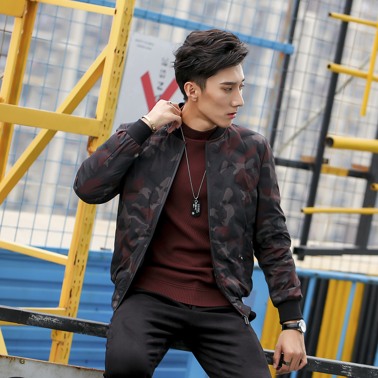 朋盛传媒-麒翔夹克拍摄 淘宝拍摄