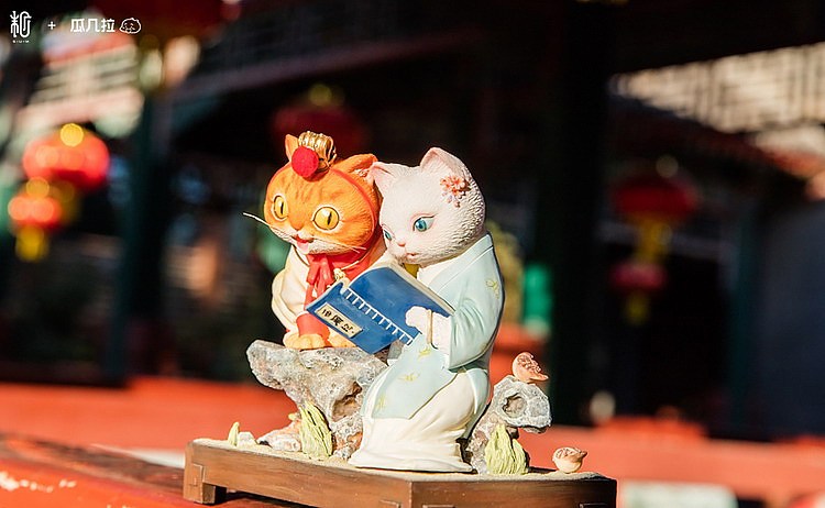 末匠丨瓜几拉《红楼梦·宝黛喵》（图ZMTM2NzE5ODU2） - 手办/模玩 - 站酷设计师末那工作室原创素材 - 站酷ZCOOL