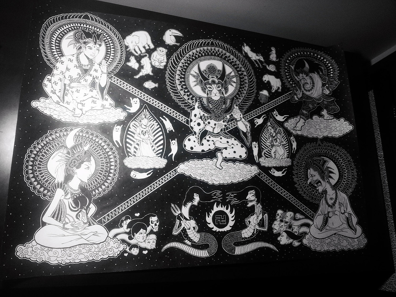 2开大画《善恶美丑》（图ZMTk3MzIwOTI=） - 新锐潮流插画 - 站酷设计师墩小贤原创素材 - 站酷ZCOOL