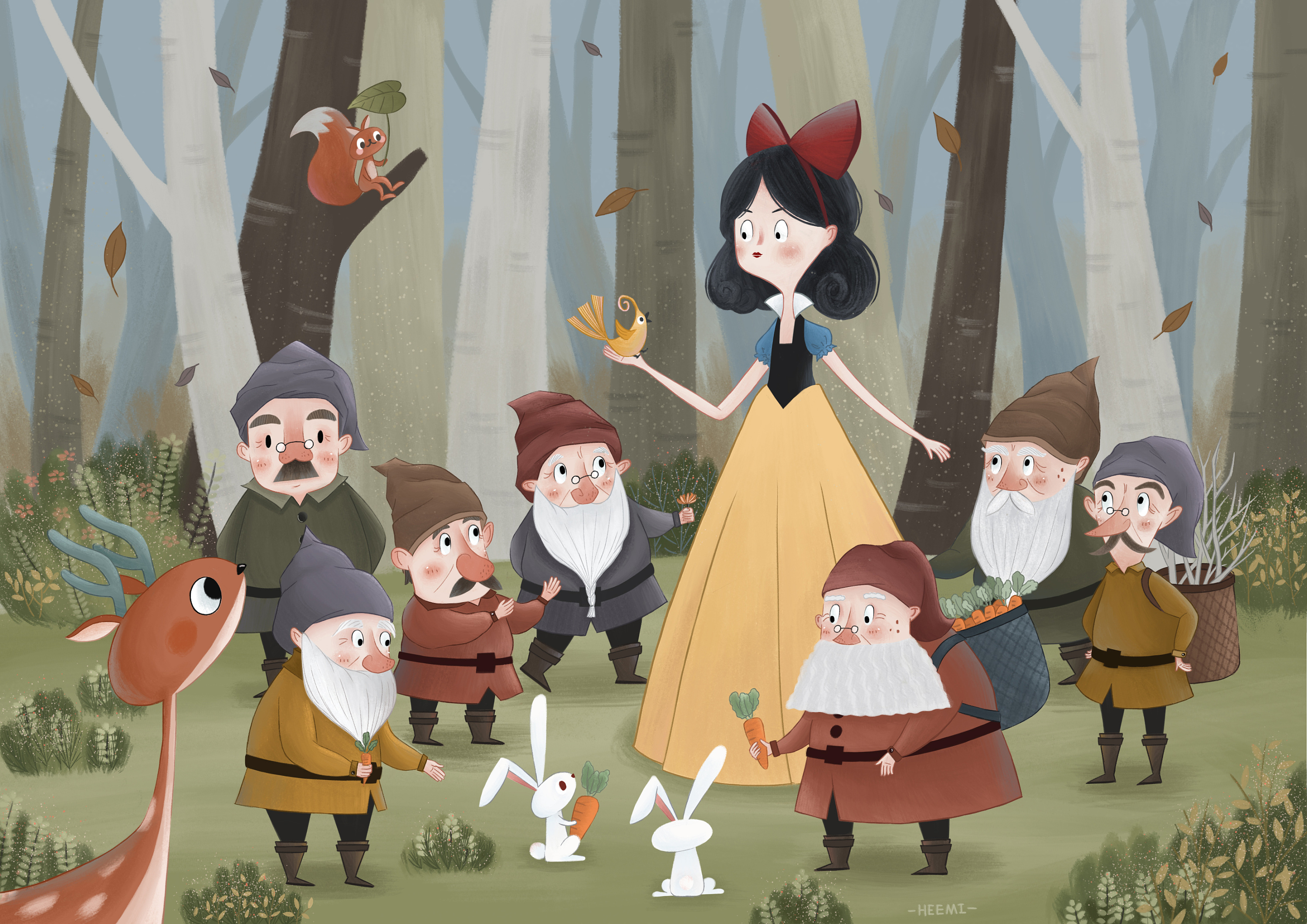 Snow White and the Seven Dwarfs Wallpaper - Classic Disney Wallpaper ...