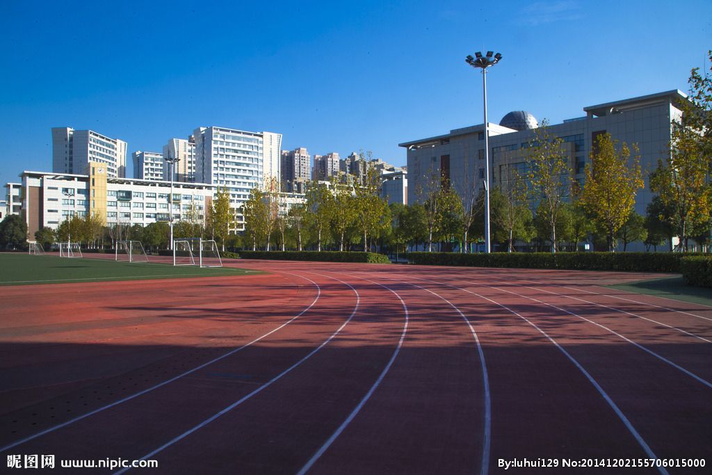 ps-水彩学校风景