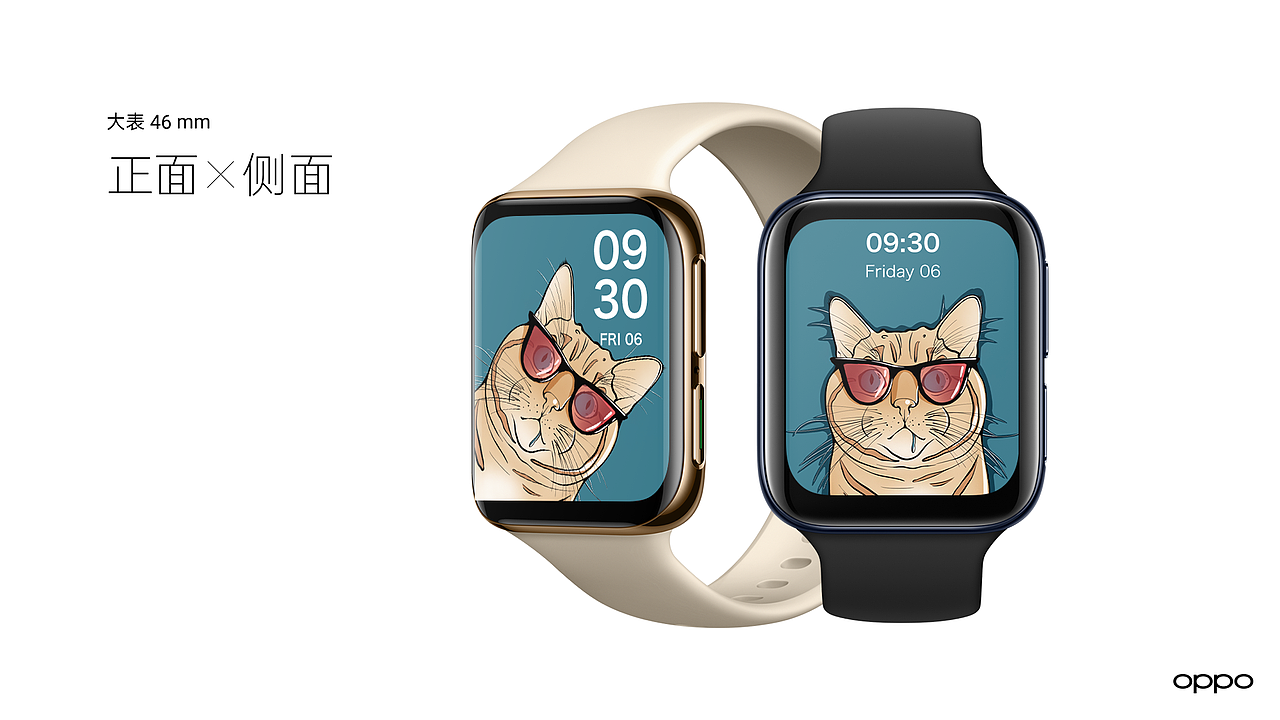 oppo watch 表盘设计 来盘这只猫（图ZMjA3NTU0NTA4） - 主题/皮肤 - 站酷设计师黄庭HT原创素材 - 站酷ZCOOL