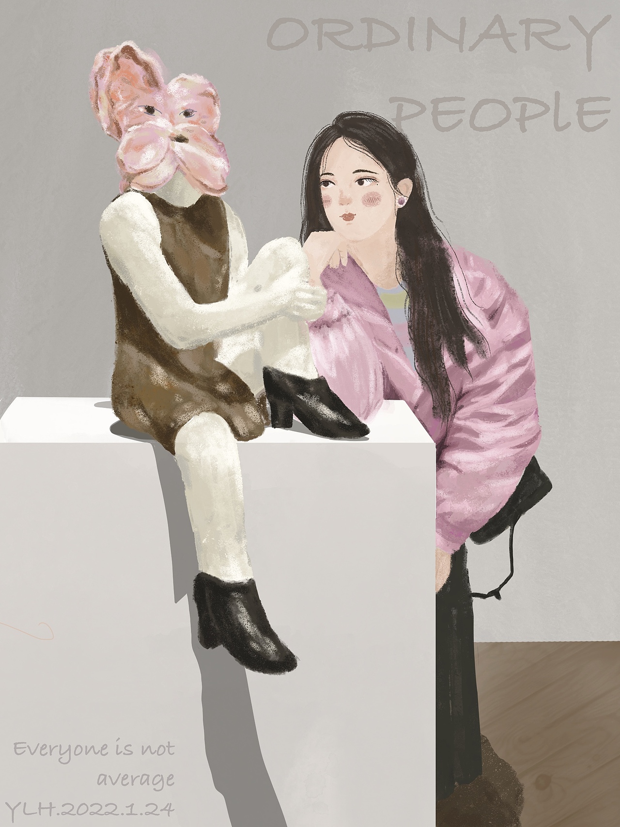 原创插画《100个普通人》NO.2（图ZMjg2MjYzNDQw） - 艺术插画 - 站酷设计师亦芦花原创素材 - 站酷ZCOOL