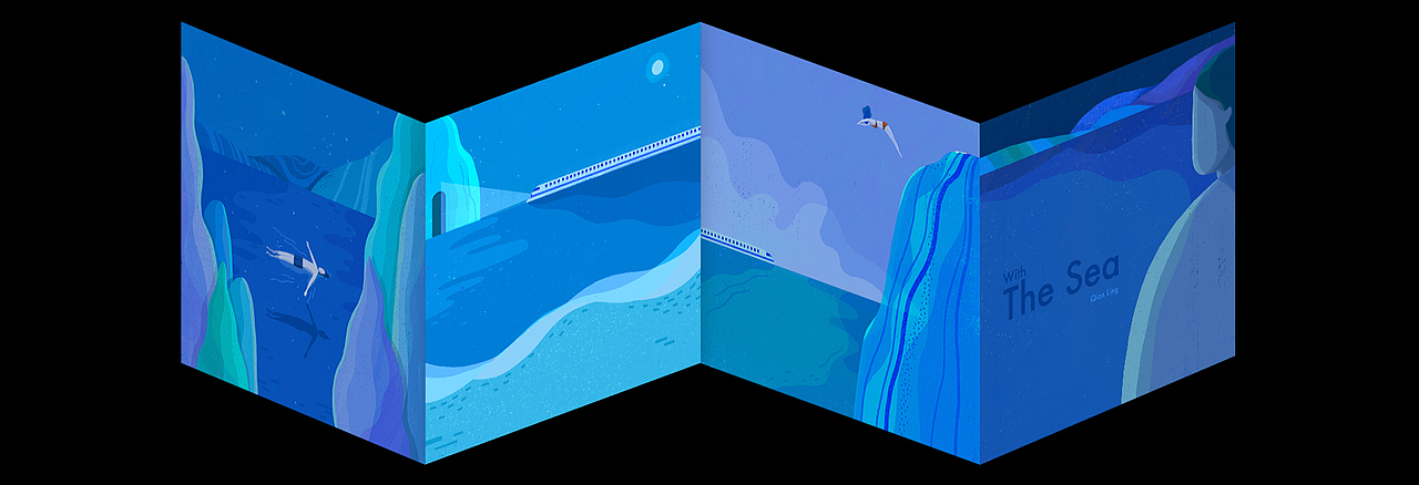 大海 The Sea（图ZMTY0NDc0NzIw） - 创作习作 - 站酷设计师_HelloLynn_原创素材 - 站酷ZCOOL
