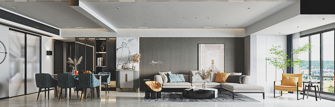 现代 新中式！（图ZMjEzNzE3NDc2） - 家装设计 - 站酷设计师异乡人y原创素材 - 站酷ZCOOL