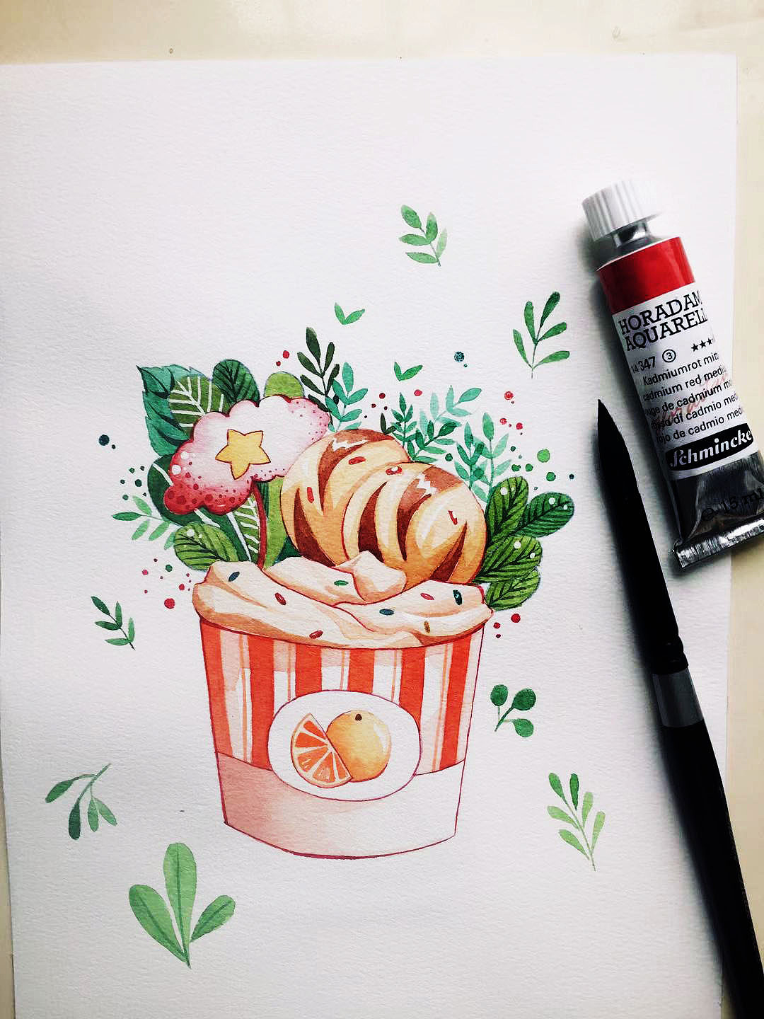 近期的水彩小物