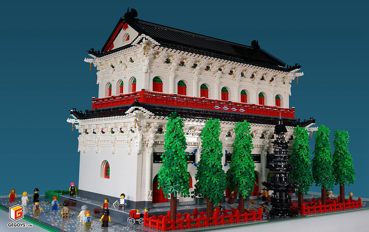 山西五台山显通寺无量殿乐高版