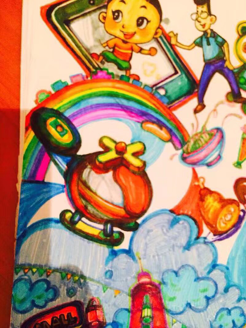 一张A4一把水彩笔 留住我的童年