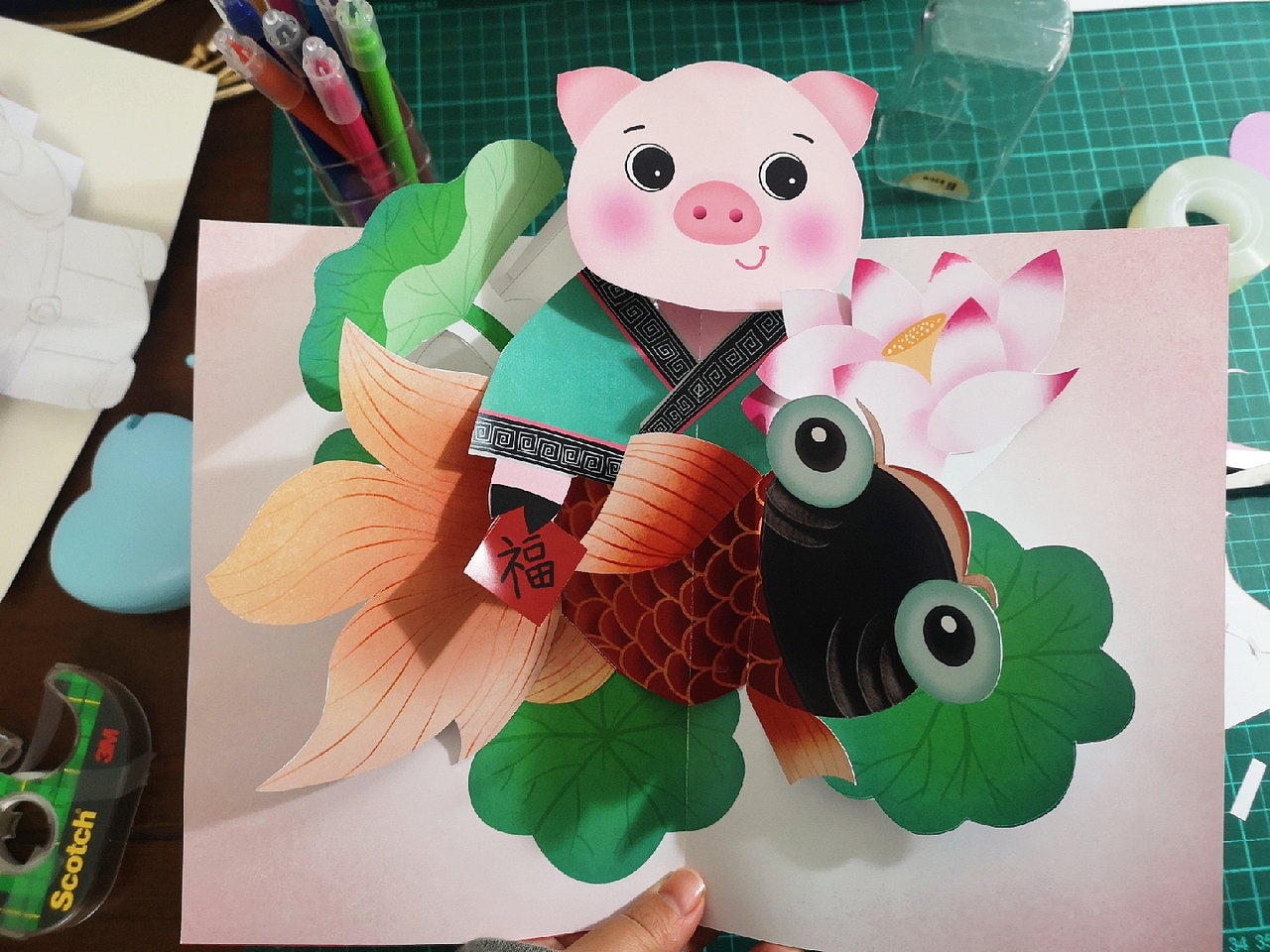 連年有余（圖ZMTczNzkxNzky） - 其他手工藝 - 站酷設(shè)計師aquaqing原創(chuàng)素材 - 站酷ZCOOL