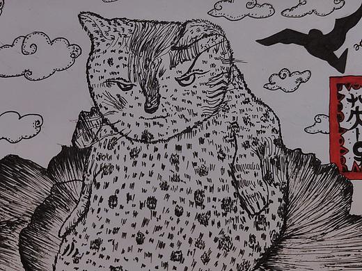 黑白插畫（個人主頁-ZNTgyNzY2OTY=） - 創(chuàng)作習(xí)作 - 站酷設(shè)計師櫻花下的小英子原創(chuàng)素材 - 站酷ZCOOL