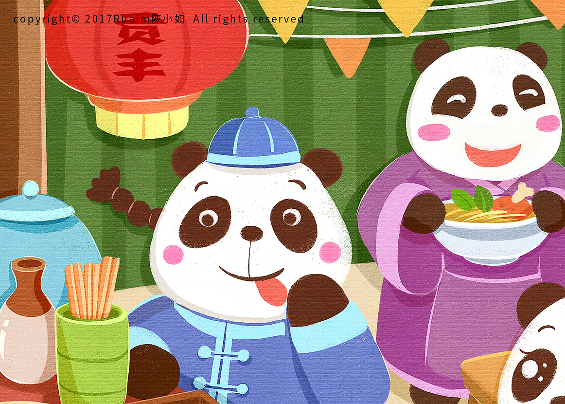 中国吃货小熊猫