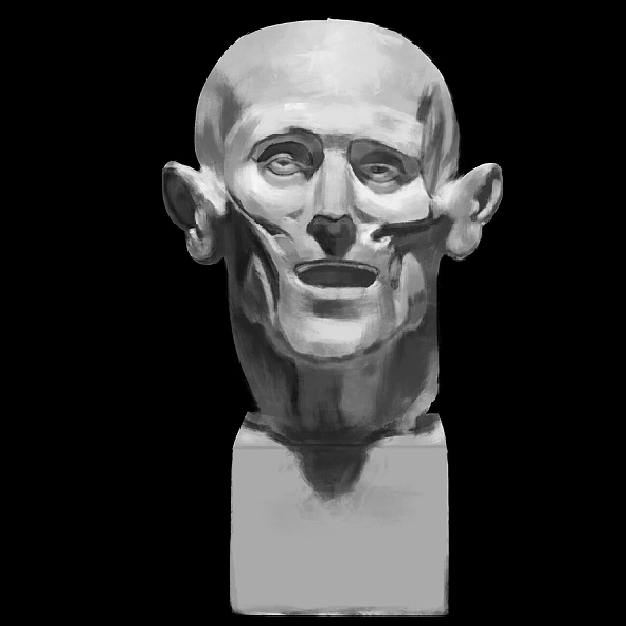 人物素描2——石膏基础（头骨、肌肉、分面像） - 知乎
