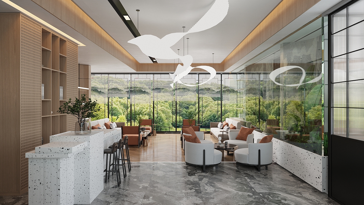 宜影古镇售楼部（图ZMjg0Mjk4MTM2） - 商业空间设计 - 站酷设计师张先森森森原创素材 - 站酷ZCOOL