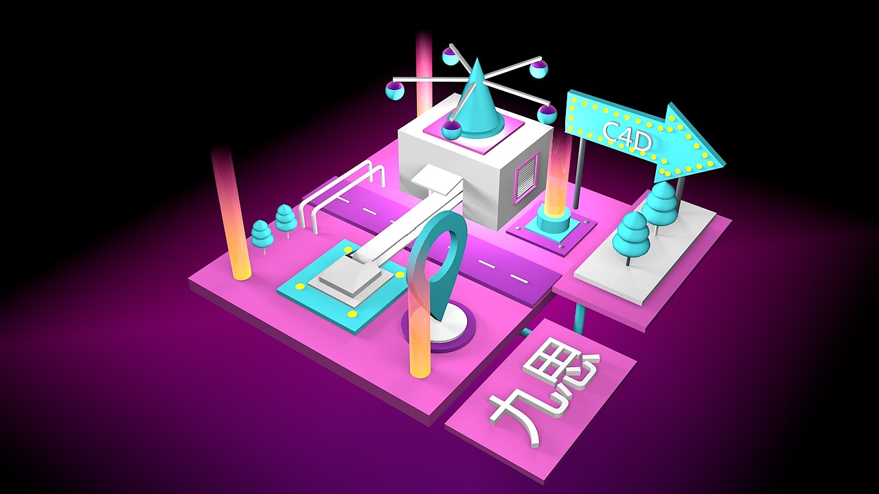 2.5D小场景（图ZMTM2MDU1NzYw） - 其他三维 - 站酷设计师忆中人0817原创素材 - 站酷ZCOOL