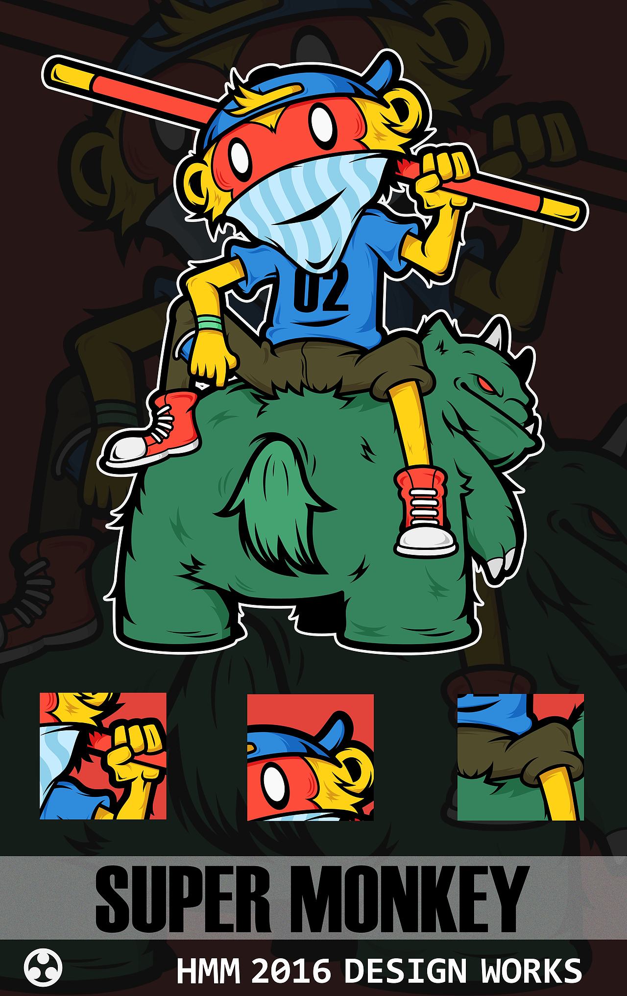 猴年快乐~（图ZNDE2NTkyODg=） - 新锐潮流插画 - 站酷设计师天朝酱油原创素材 - 站酷ZCOOL