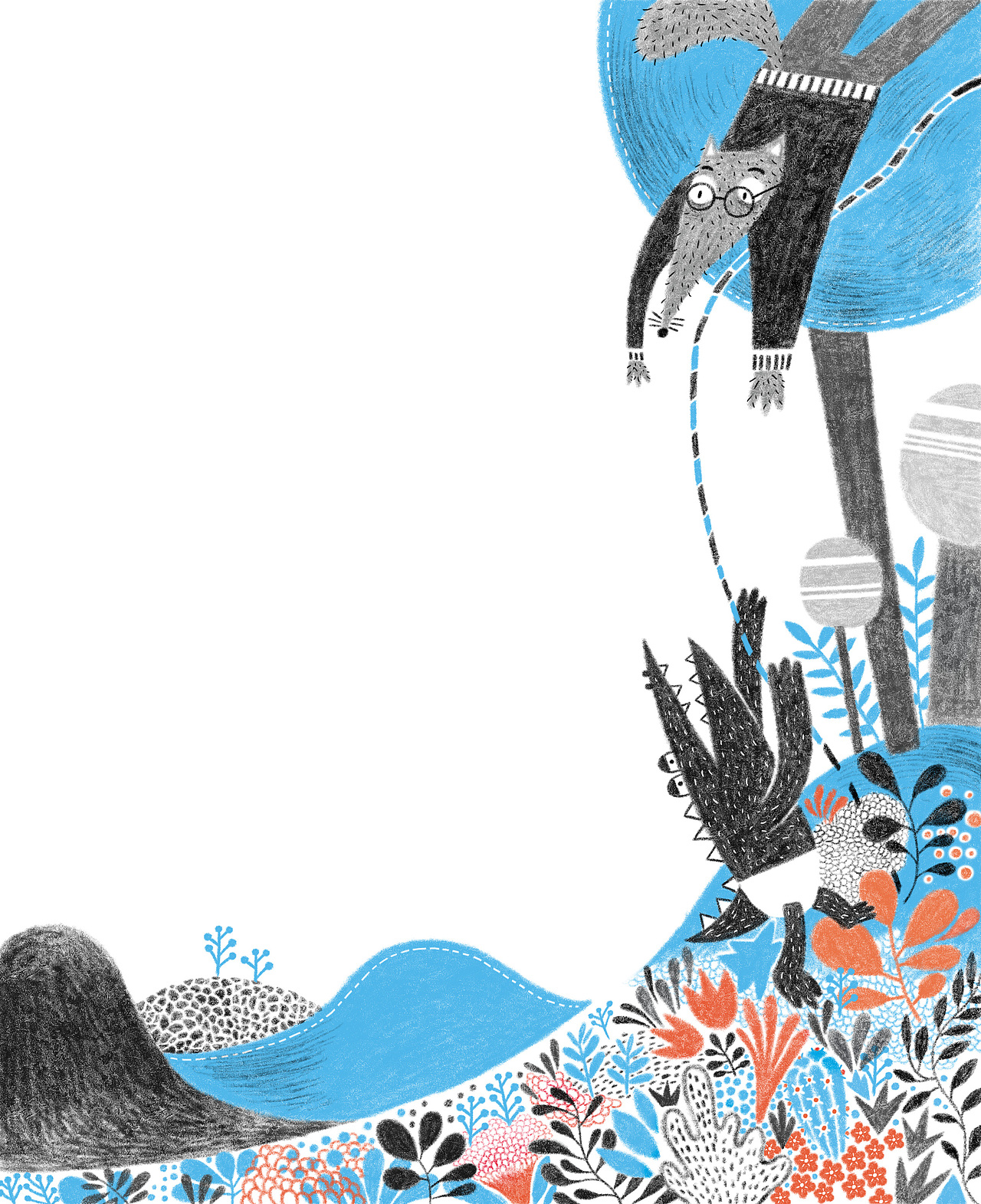 《鳄鱼的旅行》（图ZODU3MTU1MjA=） - 儿童插画 - 站酷设计师我的王国原创素材 - 站酷ZCOOL