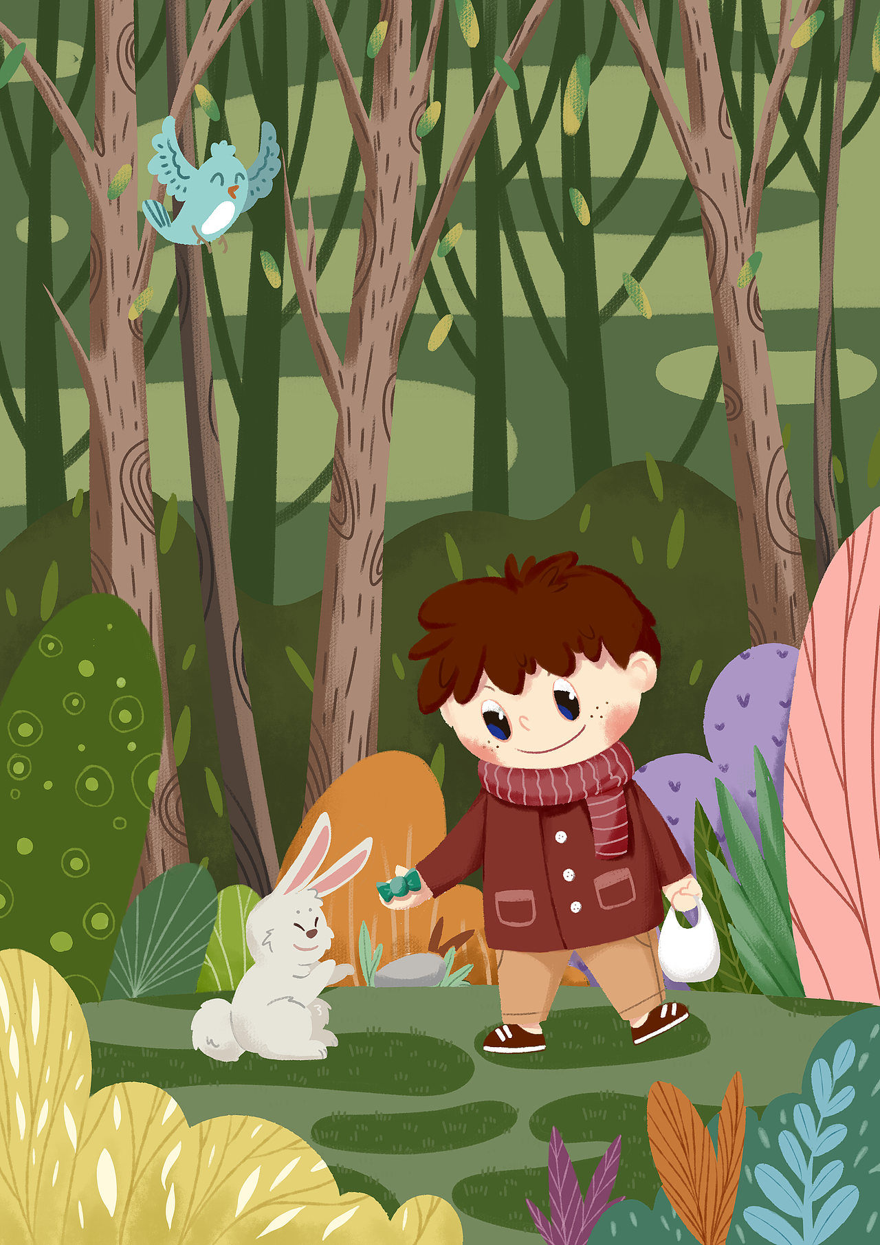 原创作品插画儿童插画儿插蜡笔叫我菜叔大人叫我菜叔大人游戏ui作品