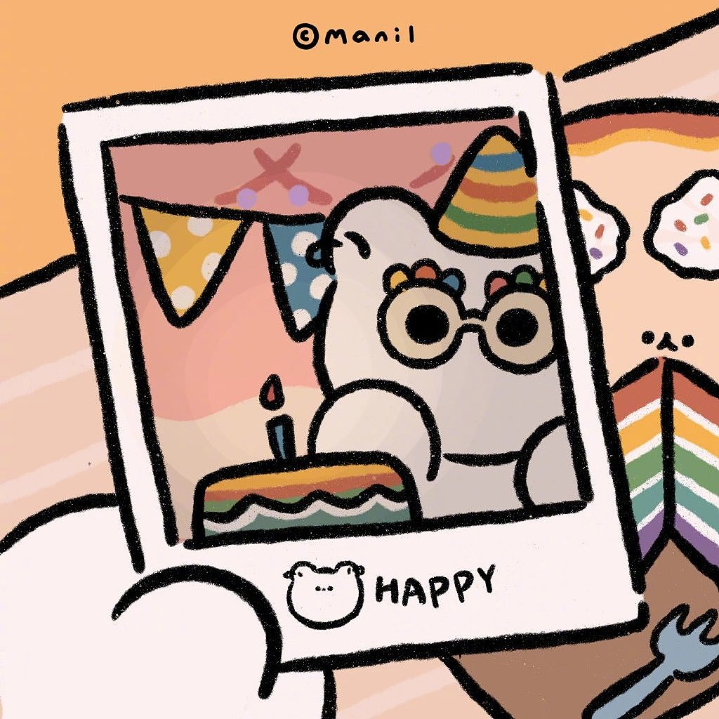 creambear奶油熊慵懒假日里