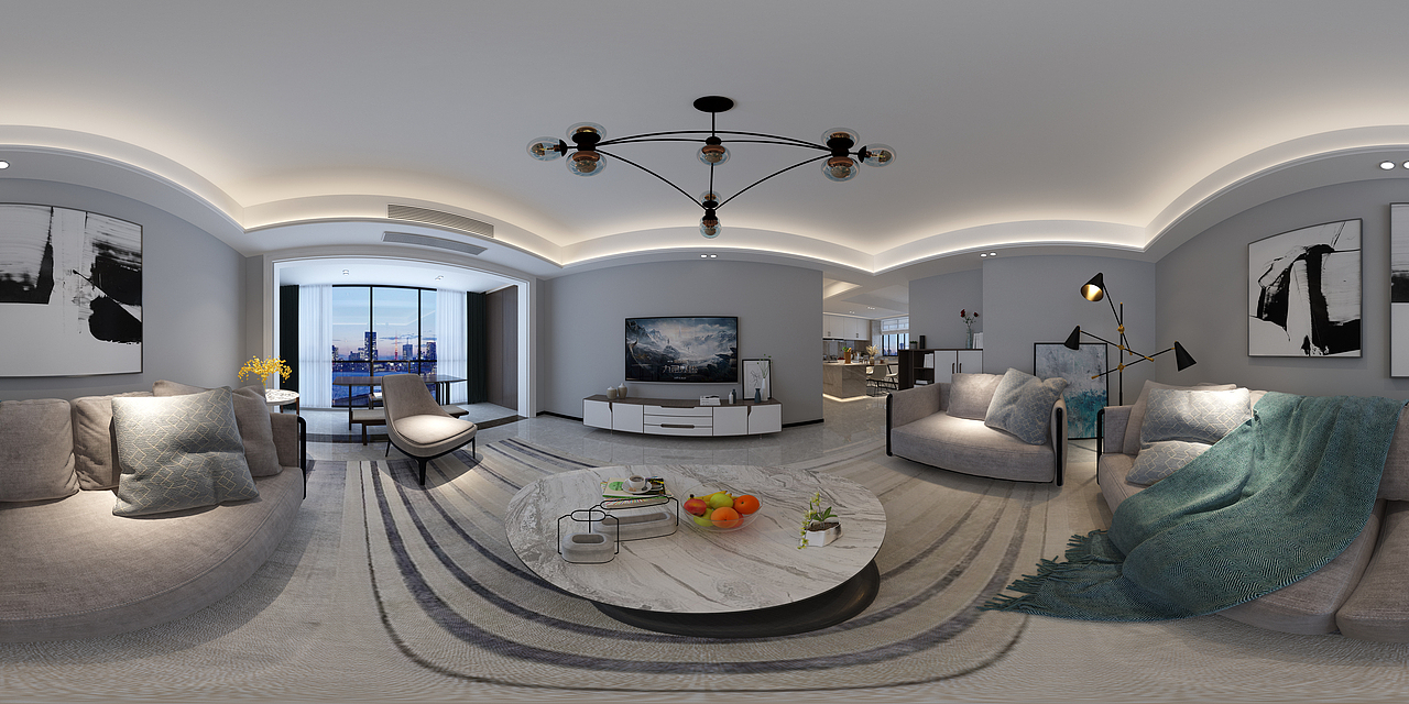 146平黑白灰家居