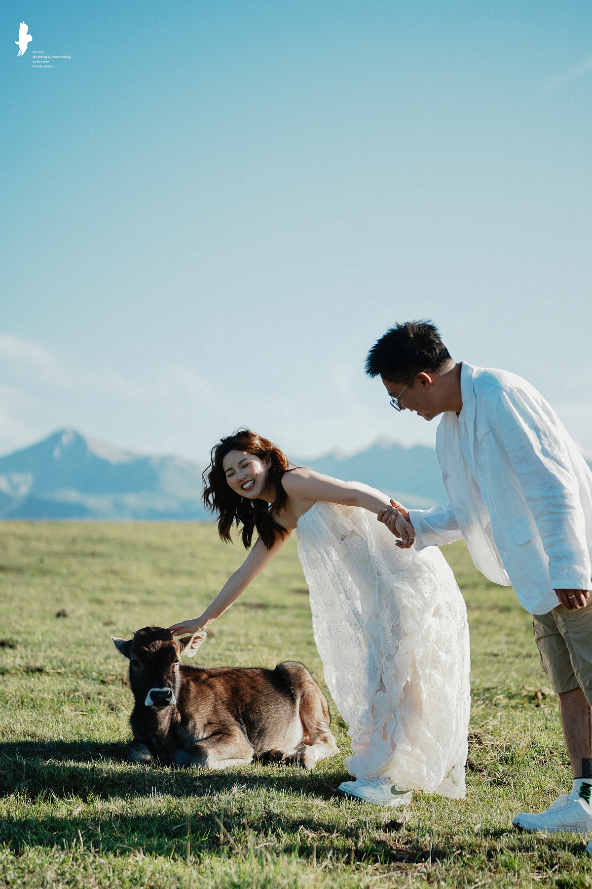 新疆拍摄的可爱一对