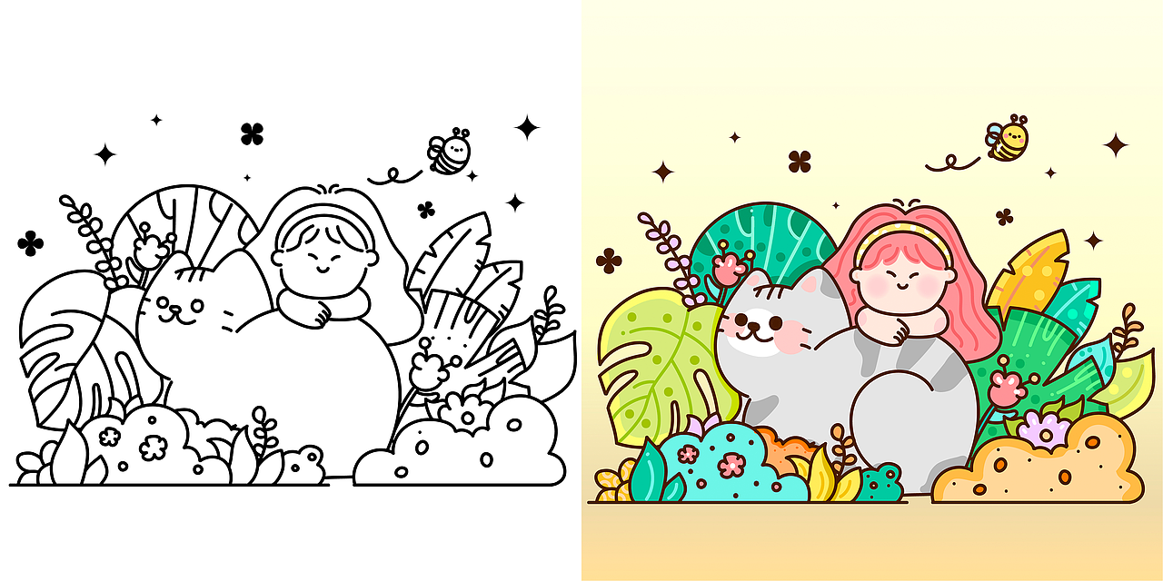 AI可爱插画练习（图ZMjYyMTU1MTky） - 创作习作 - 站酷设计师牛奶是一只白猫原创素材 - 站酷ZCOOL