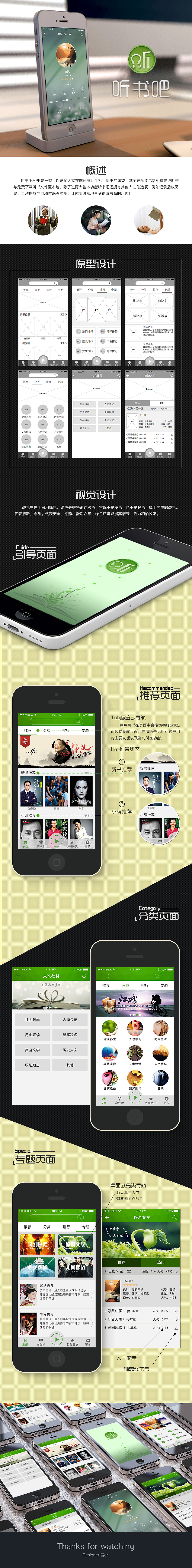 听书吧APP（图ZMzY4Nzg2MjQ=） - APP界面 - 站酷设计师雪er原创素材 - 站酷ZCOOL