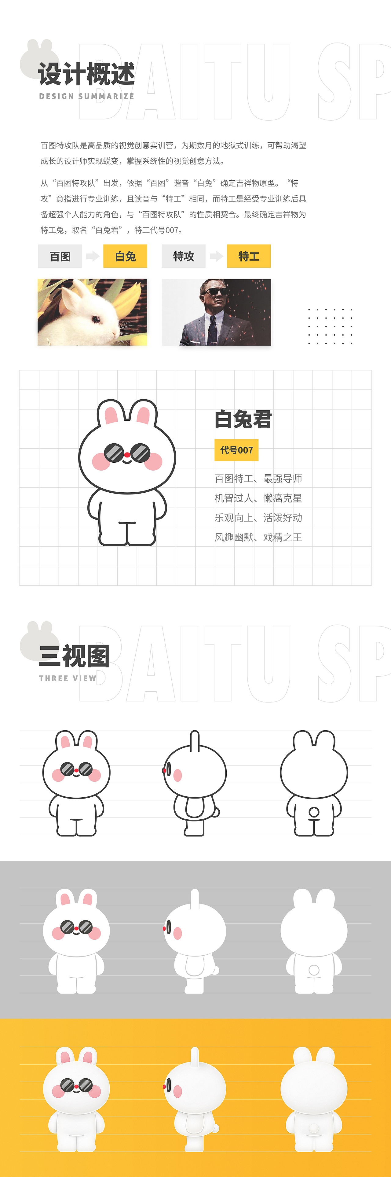 百图特攻队吉祥物（图ZMjE4MjQ5OTAw） - IP形象 - 站酷设计师兔子君mrbunny原创素材 - 站酷ZCOOL