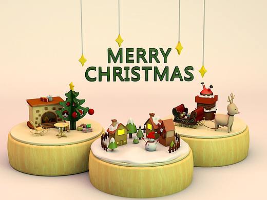 C4D 圣诞