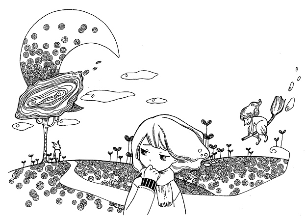 黑白插图-2