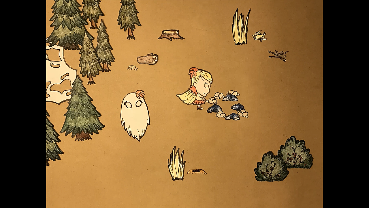 Don't Starve 剪纸风格定格动画（图ZMTMxMjMyOTk2） - 动画片 - 站酷设计师球球璇原创素材 - 站酷ZCOOL