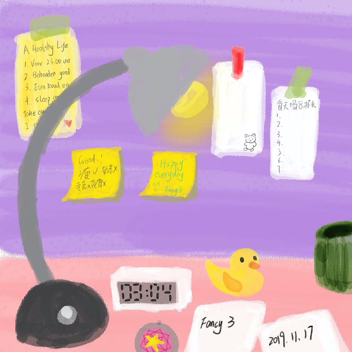 桌前（图ZMTg1MzI1MTAw） - 新锐潮流插画 - 站酷设计师Fancy3_原创素材 - 站酷ZCOOL