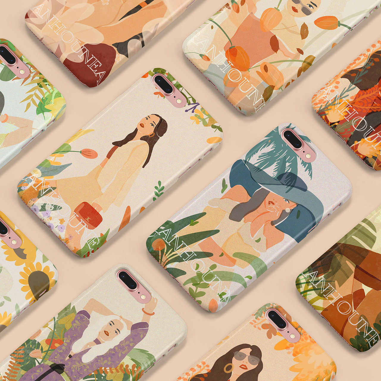 扁平风海报系列插画