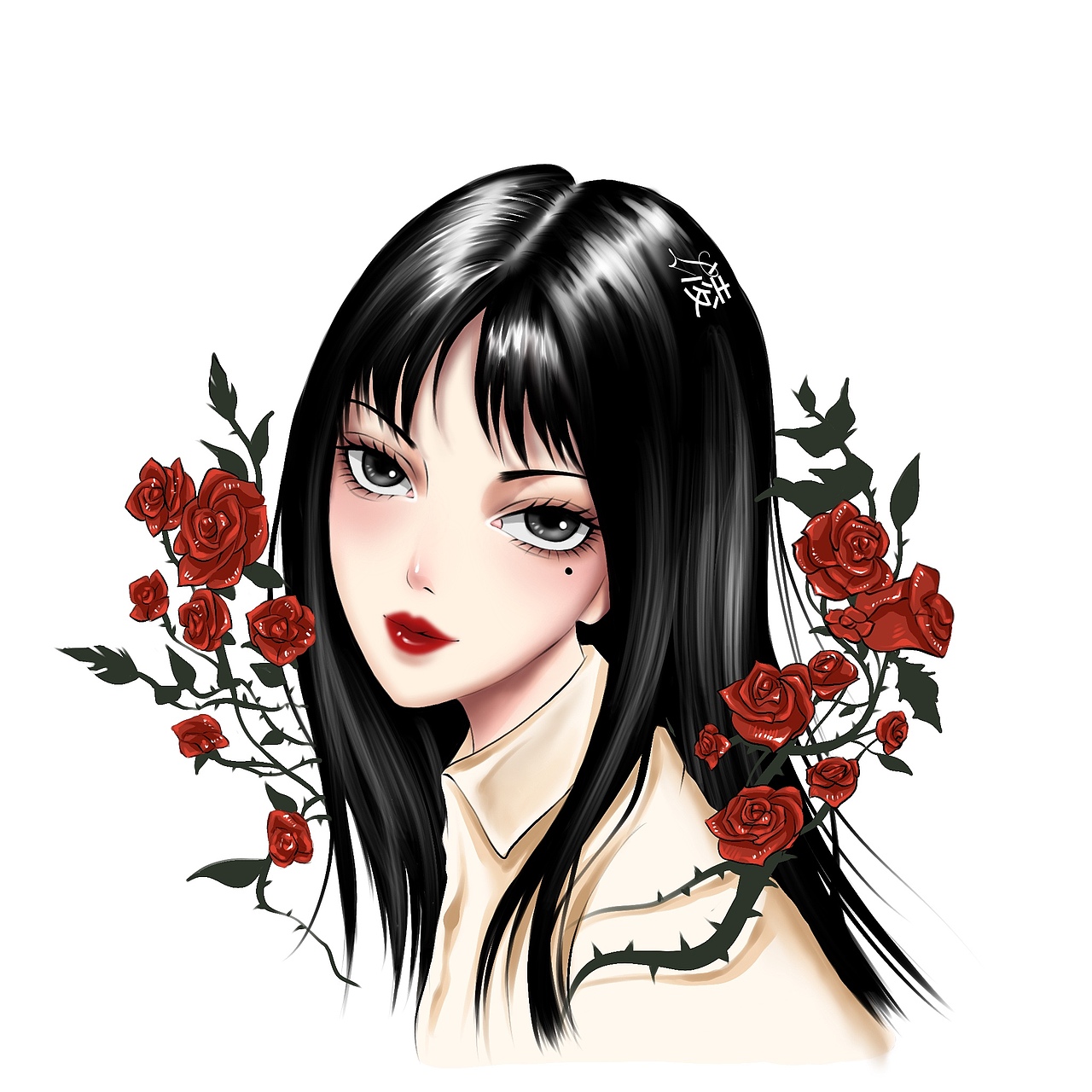 富江|插画|创作习作|凌ling0_原创作品-站酷zcool