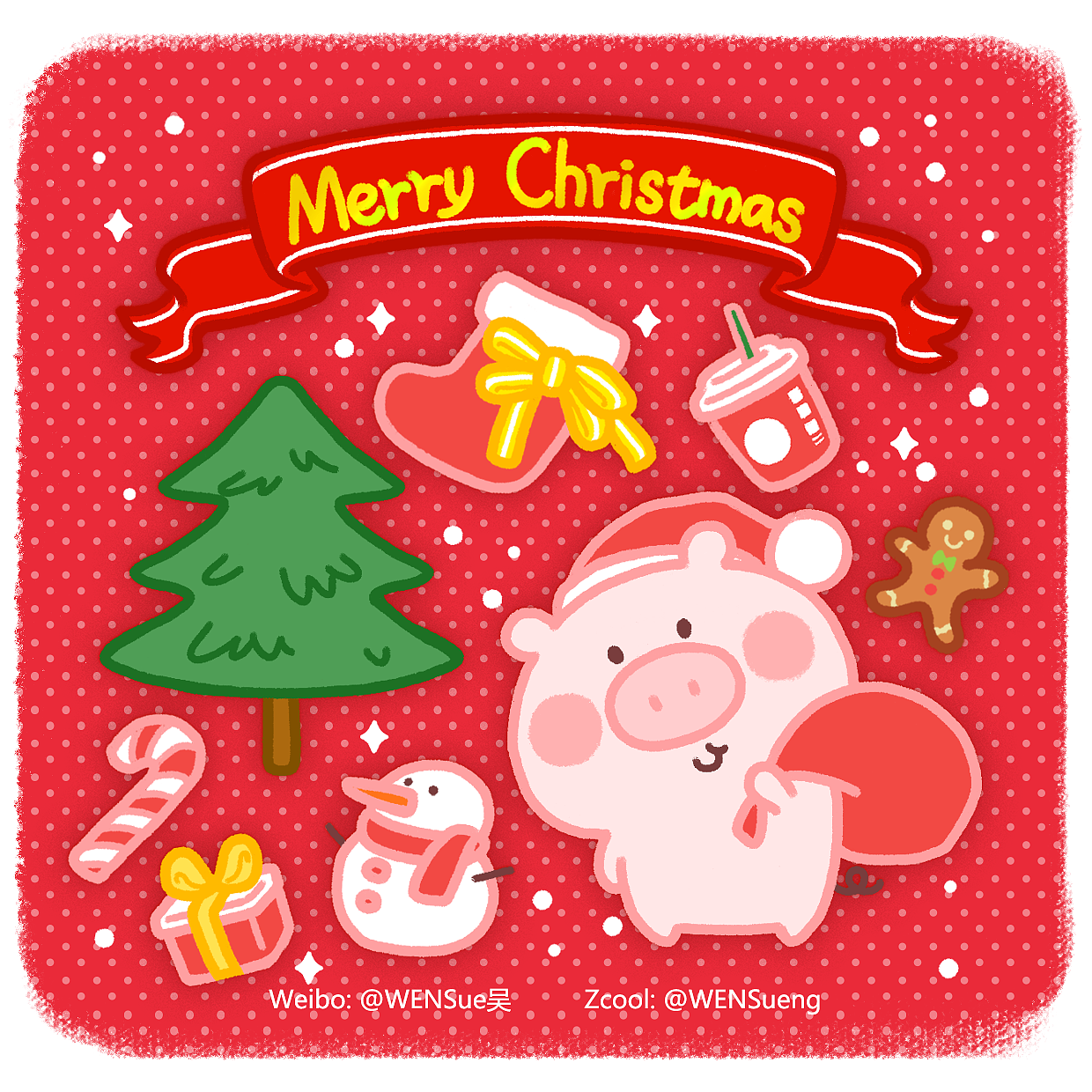 #猪仔的日常#微信表情上架啦啦啦~~