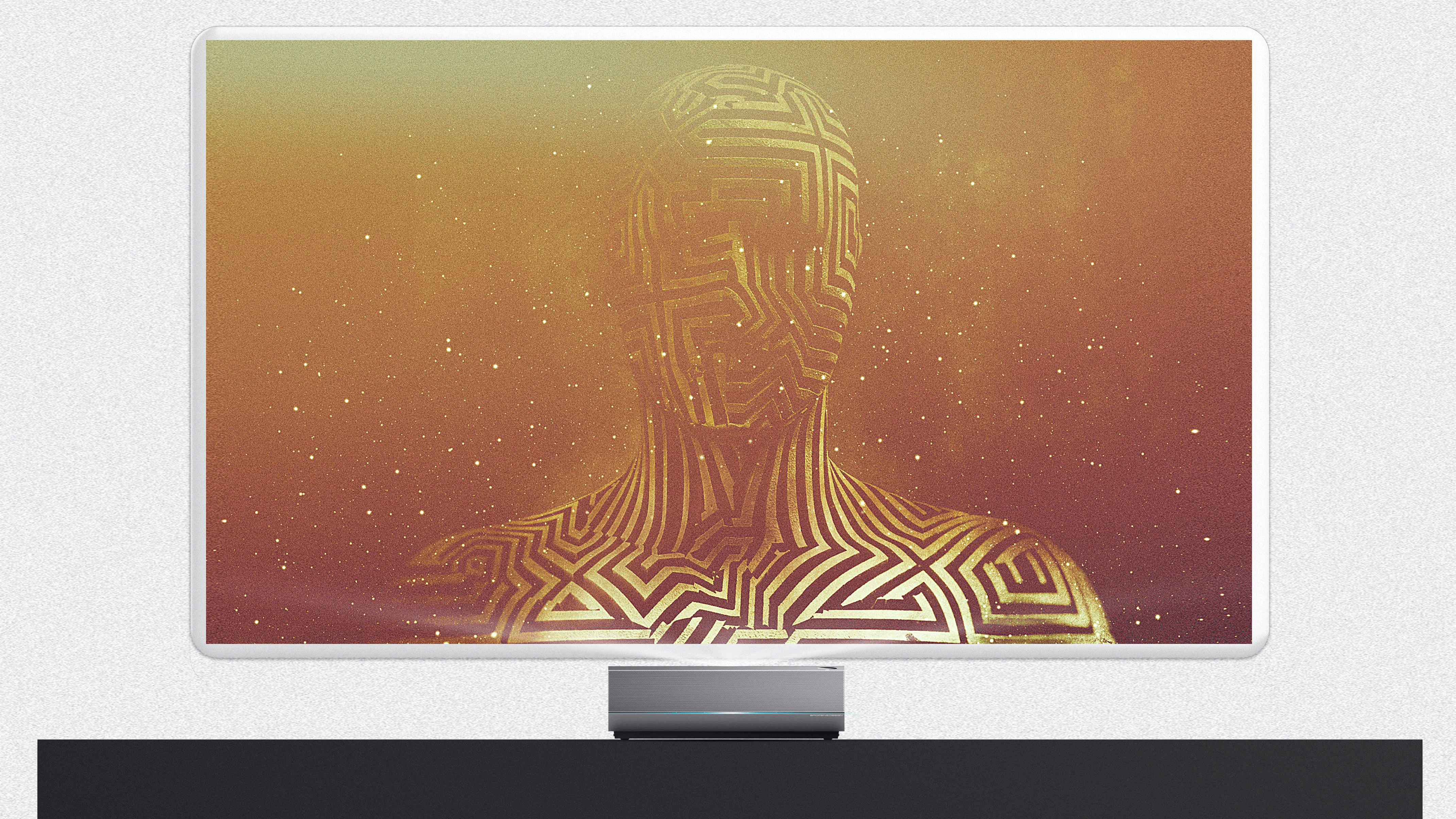 为了配合整体形态,设计了一对音响,也是延续这个设计语言,整体契合,分开和合起,系列化明显,设计语言延续。