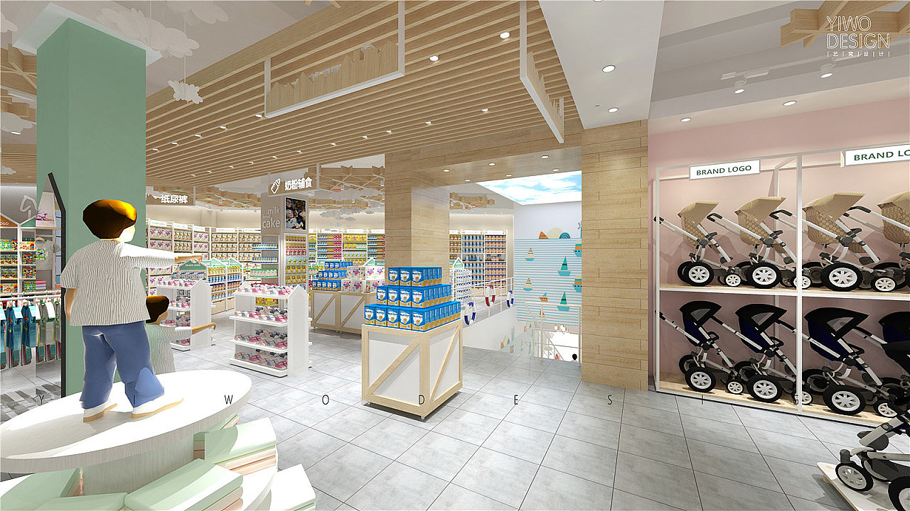 母婴用品店|亲子用品店|孕婴童用品店（图ZMTc5ODI2NTMy） - 展陈设计 - 站酷设计师品牌设计Calvin原创素材 - 站酷ZCOOL