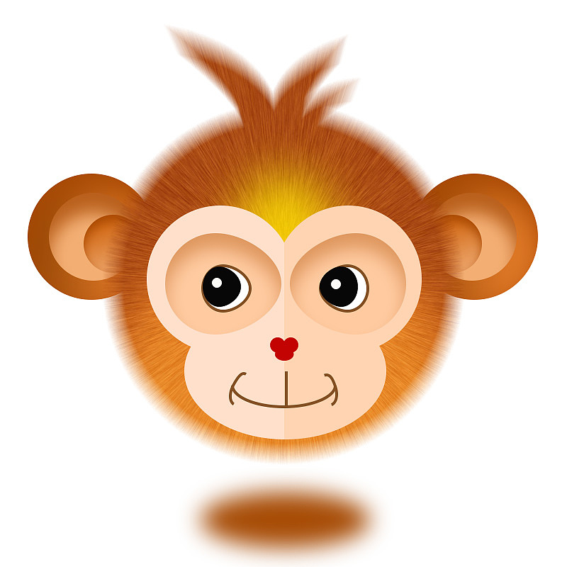 临摹一直小萌猴